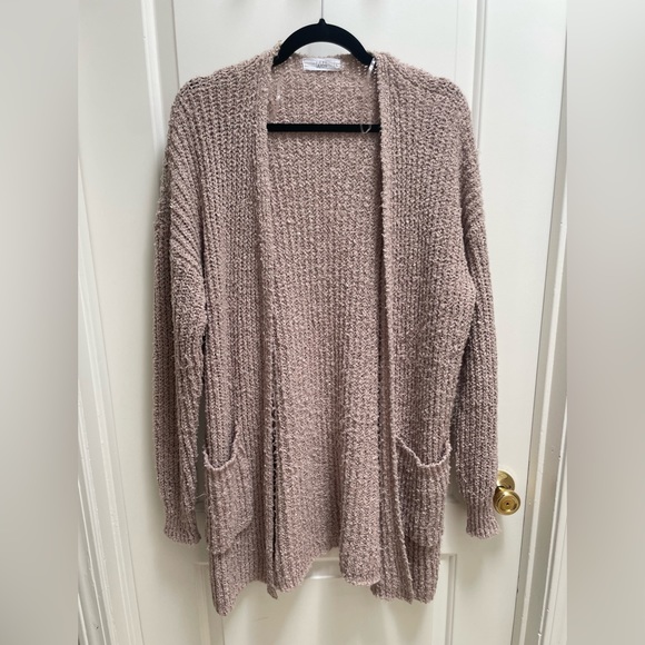 TALULAH Sweaters - 2 Talulah Cardigans in Taupe and Rust, Large